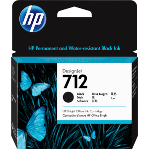 HP 712 80-ml Black DesignJet Ink Cartridge (3ED71A)