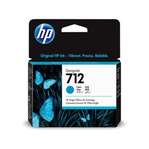 HP 712 29ml Cyan DesignJet Ink Cartridge, 3ED67A