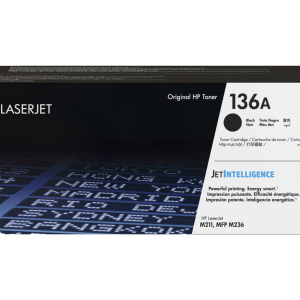 HP 136A Black Original LaserJet Toner Cartridge (W1360A)