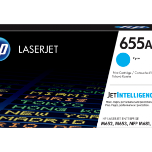 HP 655A Cyan Original LaserJet Toner Cartridge (CF451A)