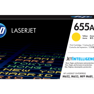 HP 655A Yellow Original LaserJet Toner Cartridge (CF452A)